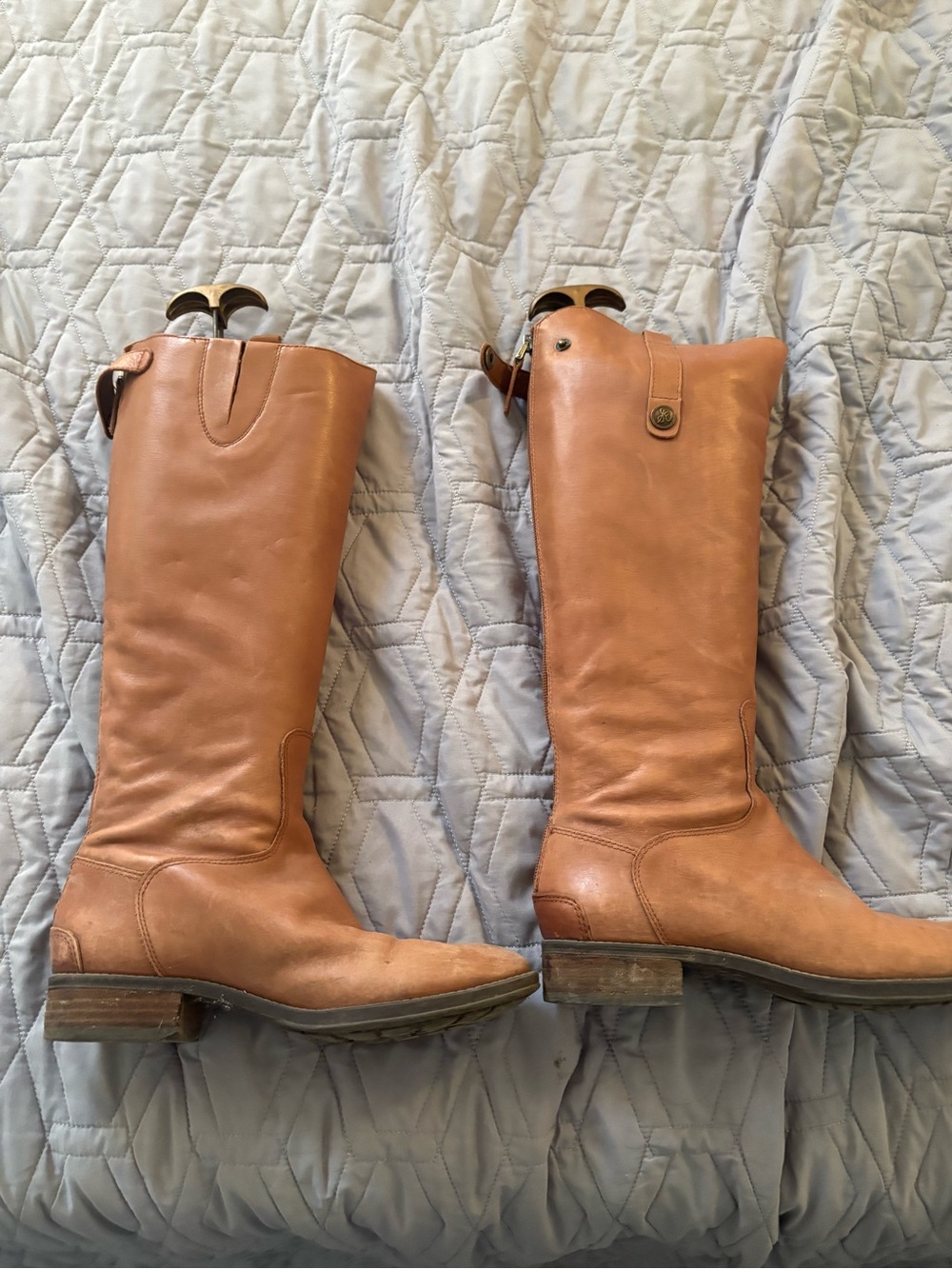 Tan Leather Riding Boots - Women's Tall Casual Boots